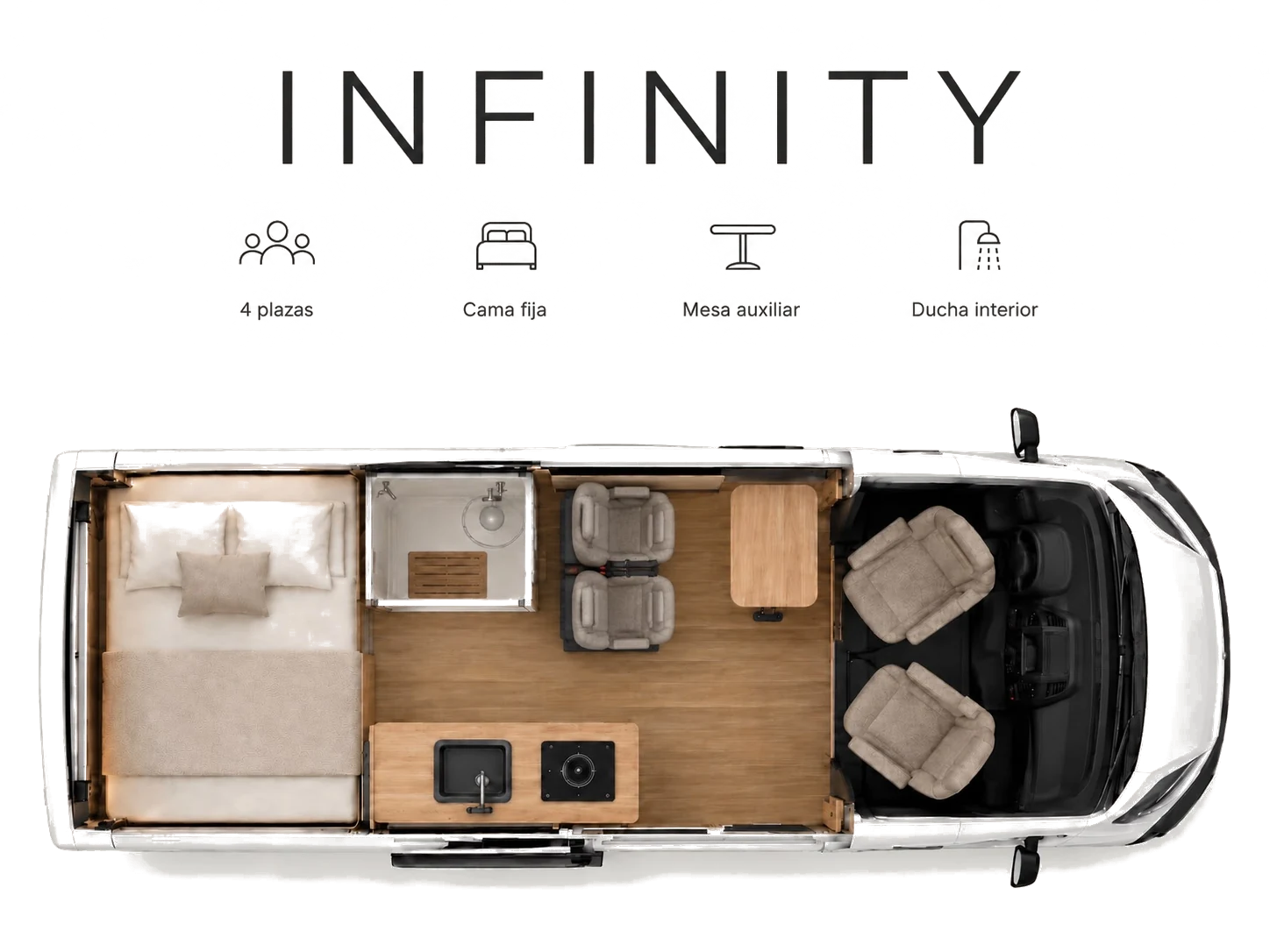 INFINITY — vista cenital